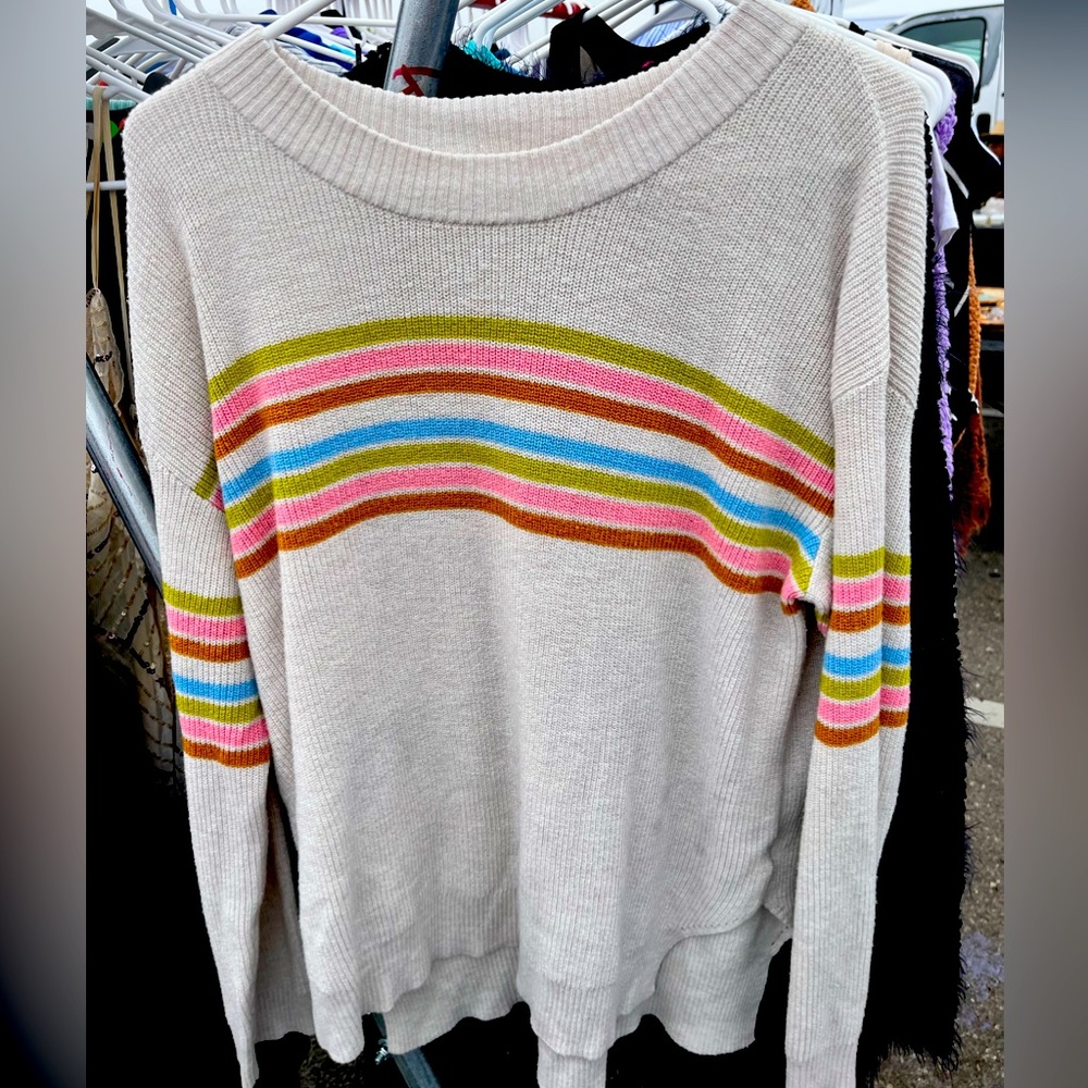 Lush striped sweater